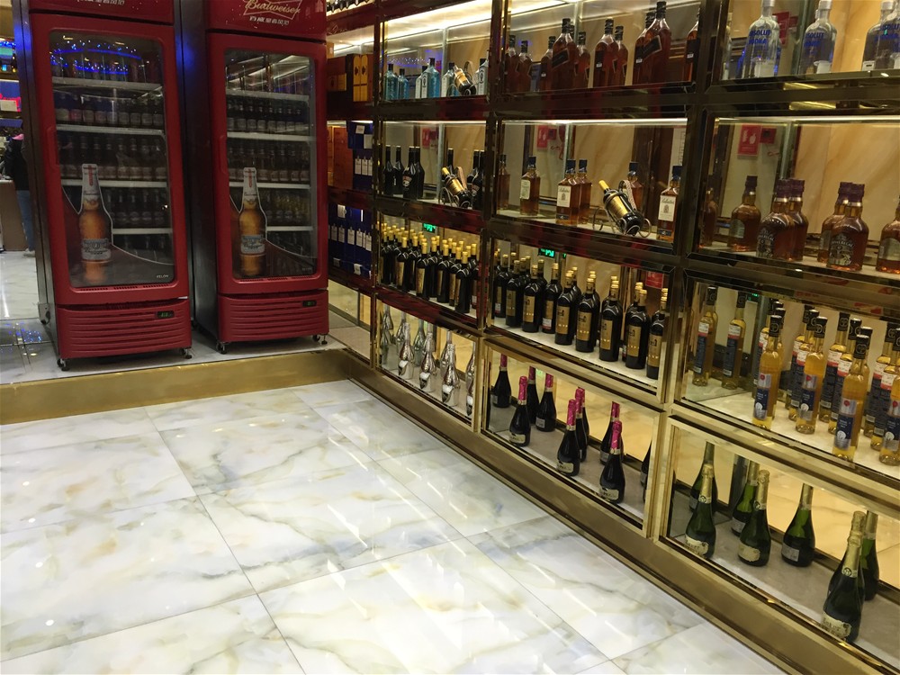 KTV公共区选取PP视讯瓷砖微晶石西班牙-翡翠玉KWD58001铺贴