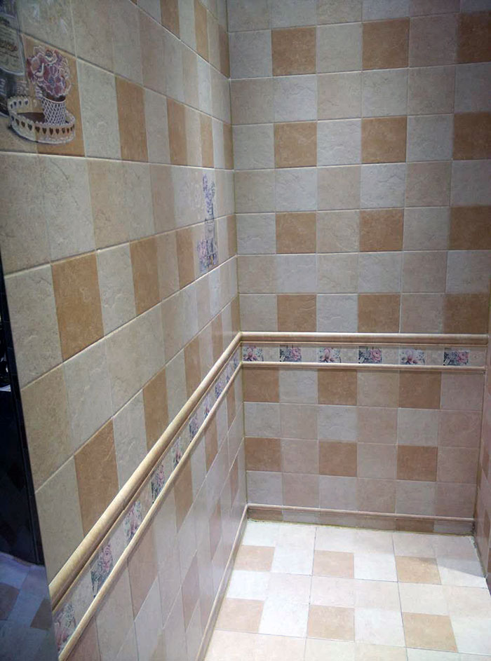 PP视讯仿古砖留缝实景图