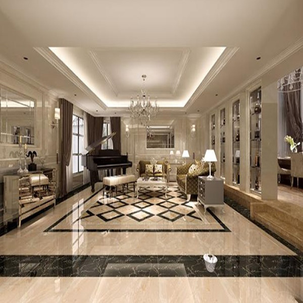 03PP视讯大理石瓷砖：黑金花KYB8017空间铺贴成效图