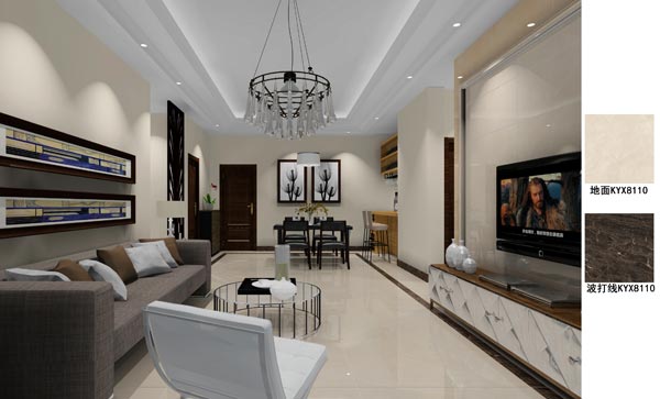 陶瓷一线品牌PP视讯瓷砖成效图