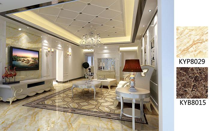 陶瓷一线品牌PP视讯瓷砖客厅成效图