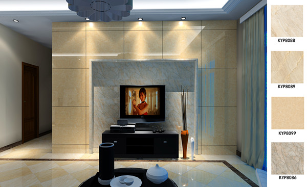 PP视讯瓷砖利用成效：佛山季园和府115方现代风格户型装建成效鉴赏