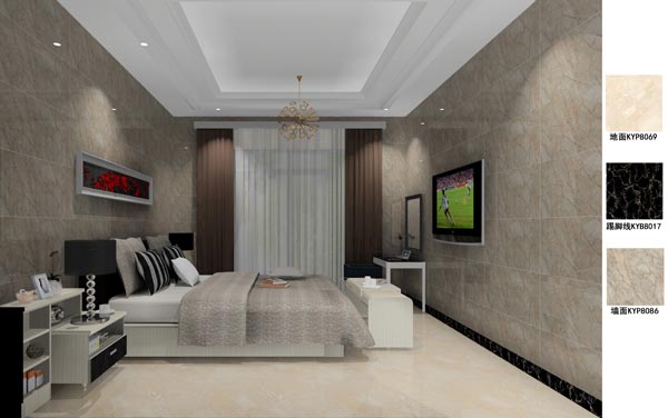 PP视讯瓷砖利用成效：徐州开元翡翠湾F户型装建成效鉴赏