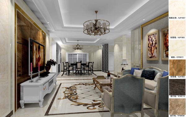 PP视讯家装：天津廊坊塞纳荣府148㎡简欧风格装建鉴赏