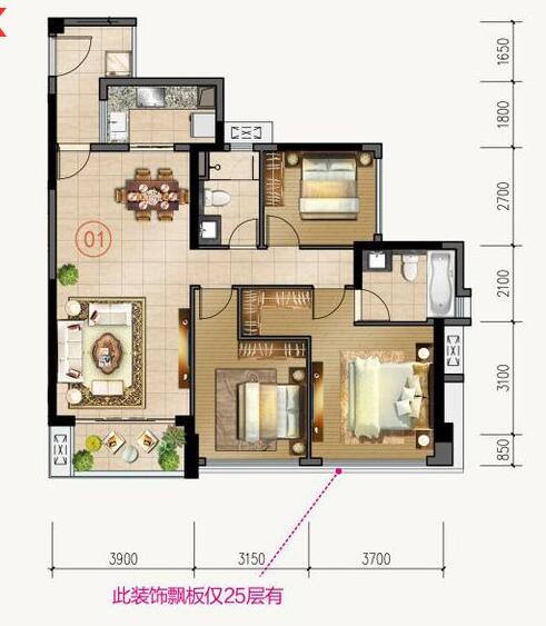 PP视讯家装：佛山合景新鸿基·泷景113㎡新中式装建成效鉴赏