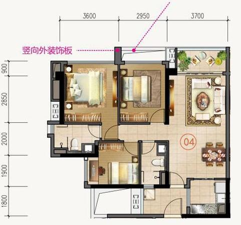 PP视讯家装：佛山合景新鸿基·泷景96㎡简约现代装建成效鉴赏