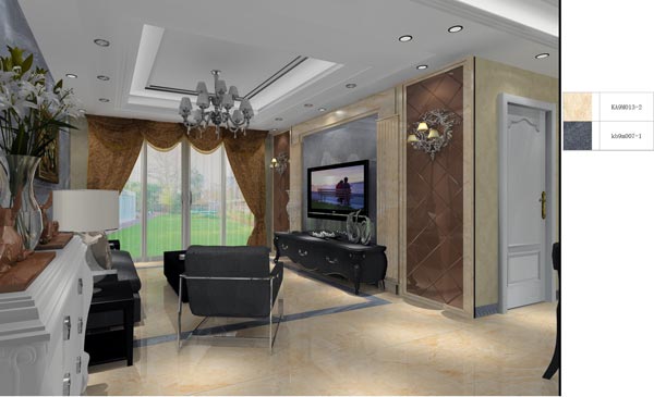 PP视讯家装：井冈山和谐家园安设幼区130㎡欧式风格装建鉴赏