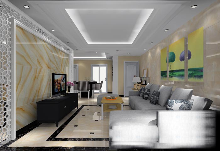 PP视讯家装：井冈山和谐家园安设幼区130㎡现代风格装建鉴赏