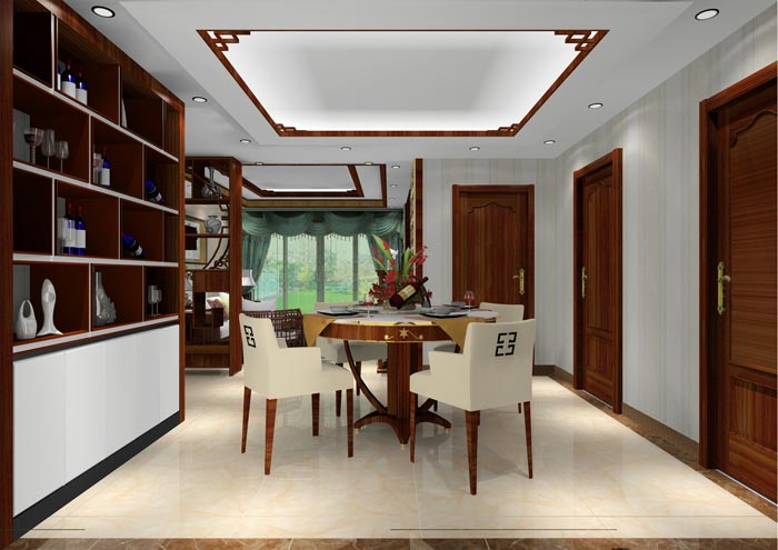 PP视讯家装：井冈山和谐家园安设幼区130㎡中式风格装建鉴赏