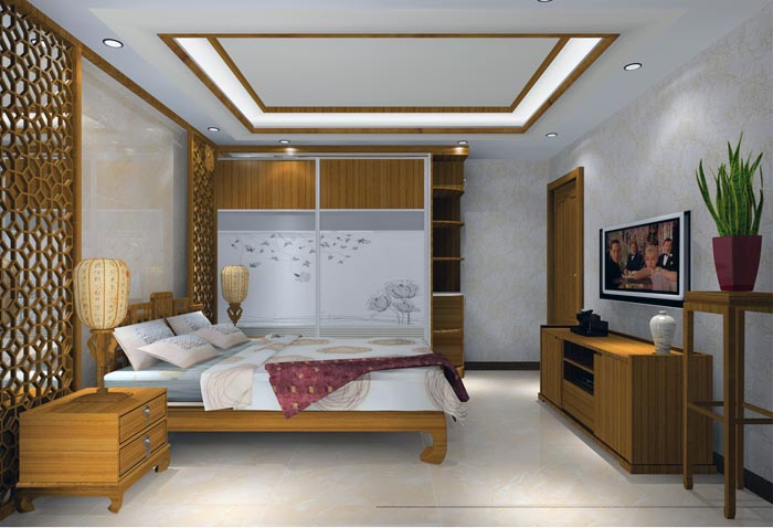 PP视讯家装：井冈山和谐家园安设幼区130㎡中式风格装建鉴赏