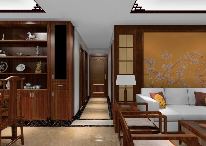 PP视讯家装：佛山狮山上林苑90㎡中式风格装建鉴赏