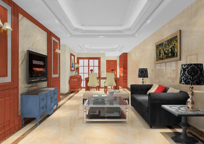 PP视讯家装：顺德碧桂园桂澜山101㎡的新中式风格装建鉴赏