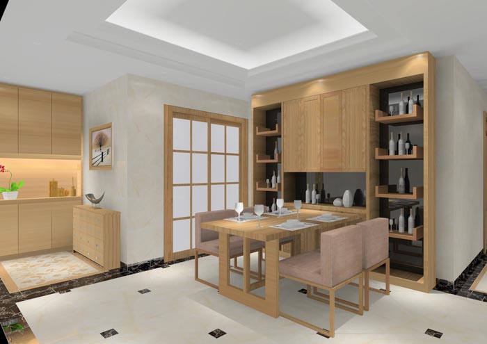 PP视讯家装：顺德碧桂园桂澜山108㎡的新中式风格装建鉴赏