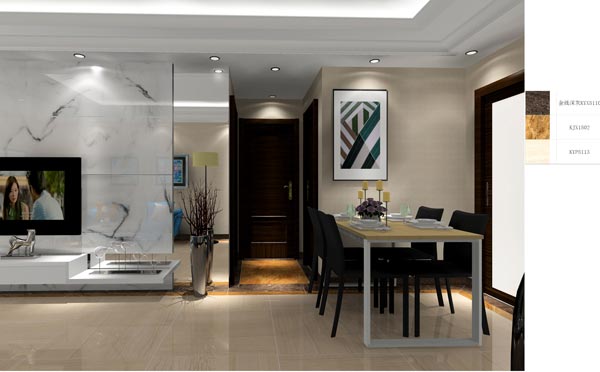 PP视讯家装：成都时期锦绣59㎡的现代风格装建鉴赏