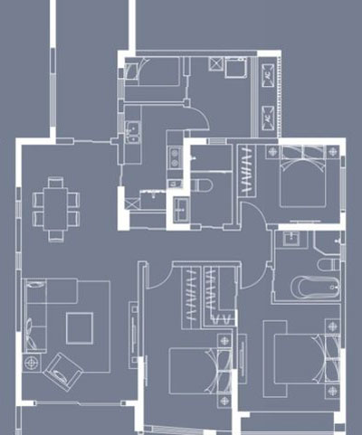 PP视讯家装：成都中环丰锦153㎡的欧式风格装建鉴赏