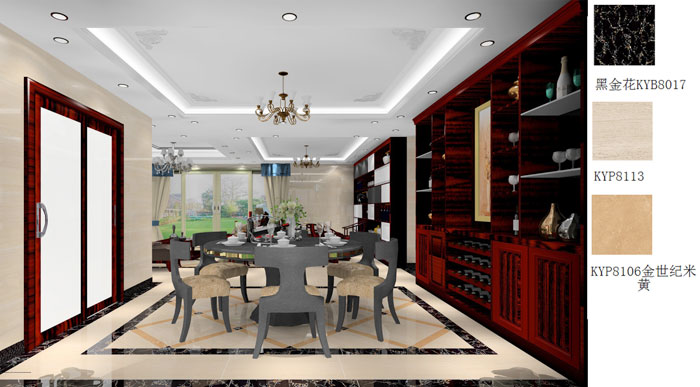 PP视讯家装：佛山禅城怡翠晋盛花圃196㎡的欧式风格装建鉴赏