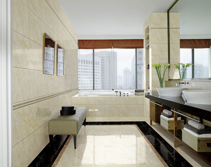 现代装璜中，瓷砖已然不止是装璜资料了，选好瓷砖不仅能够免去装建后顾之忧，更能使家居空间设计感油然而生。卫生间作为家居空间尤为沉要的处所，若何选择瓷砖是评价卫生间曲直的重要阐发。