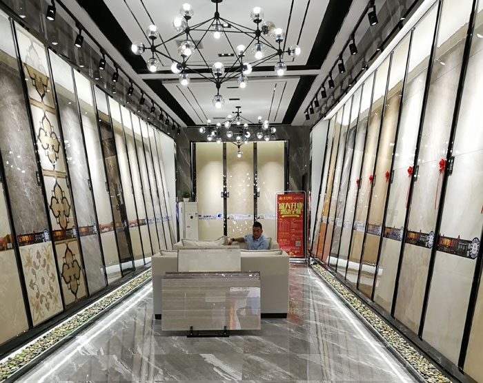【实景案例】陶瓷一线品牌PP视讯瓷砖沉庆垫江200方专卖店鉴赏