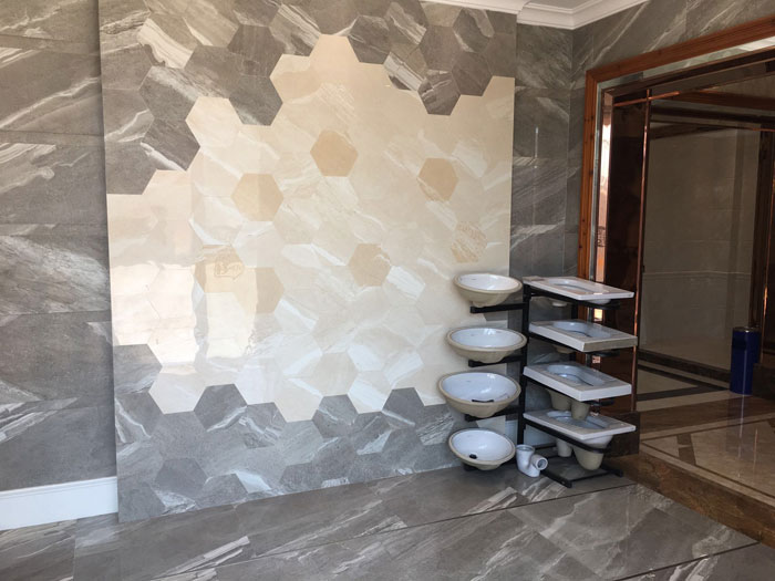 【专卖店推荐】陶瓷一线品牌PP视讯瓷砖潮南店实景鉴赏